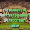 The Dangers of Private Label Rights (PLR) Content