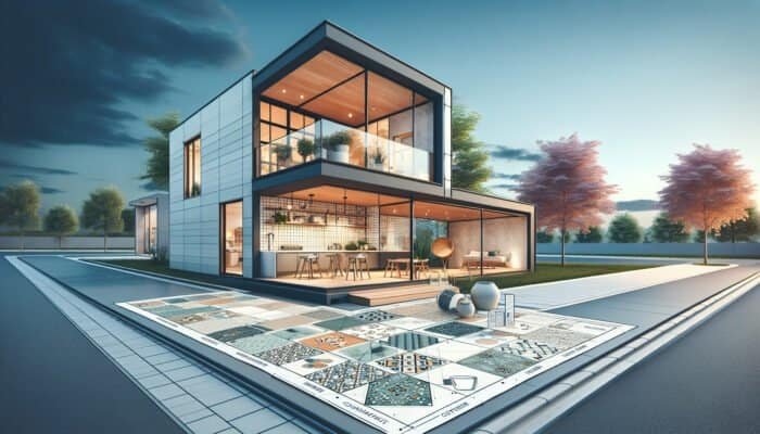 Stylish modern budget home in East Dunbartonshire featuring durable, easy-to-install ceramic tiles.