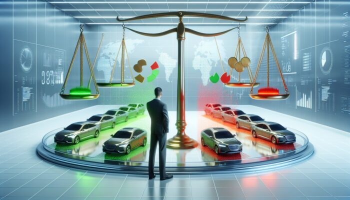 User comparing car rental options with transparent prices and detailed customer reviews.