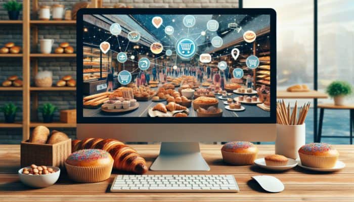Local Sidmouth bakery's online success: a 40% sales increase, showcasing fresh baked goods, harnessing social media, and optimizing their website.